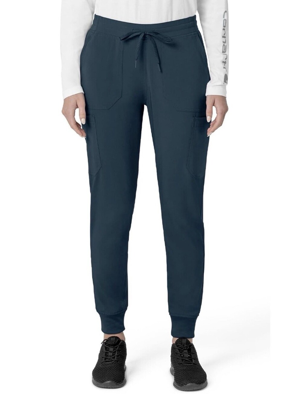 Carhartt Force Cross-Flex Cargo Jogger Scrub Pant Regular Women’s Size L Navy